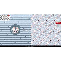 Jersey - Frl. von Julie Birdie Panel jeansblau stonewashed